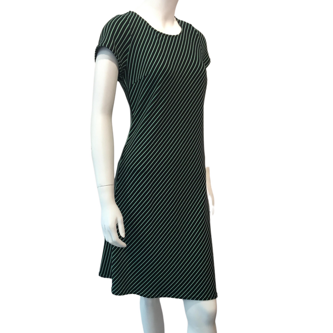 A-DRESS - GREEN STRIPES