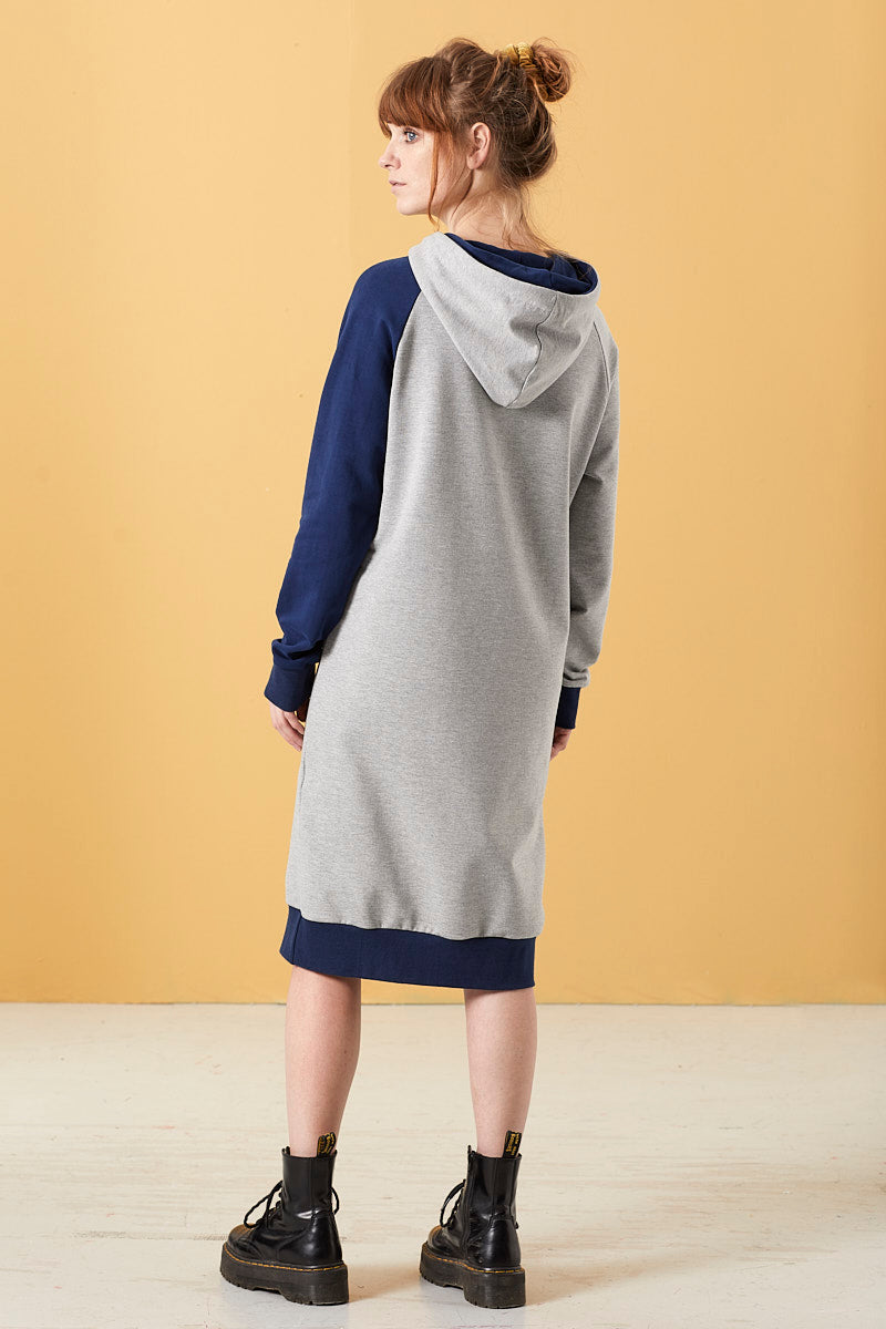 SLEEVIE BLUE/GREY - HOODIE