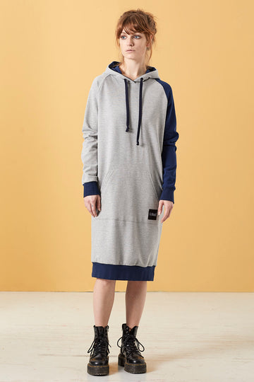 SLEEVIE BLUE/GREY - HOODIE