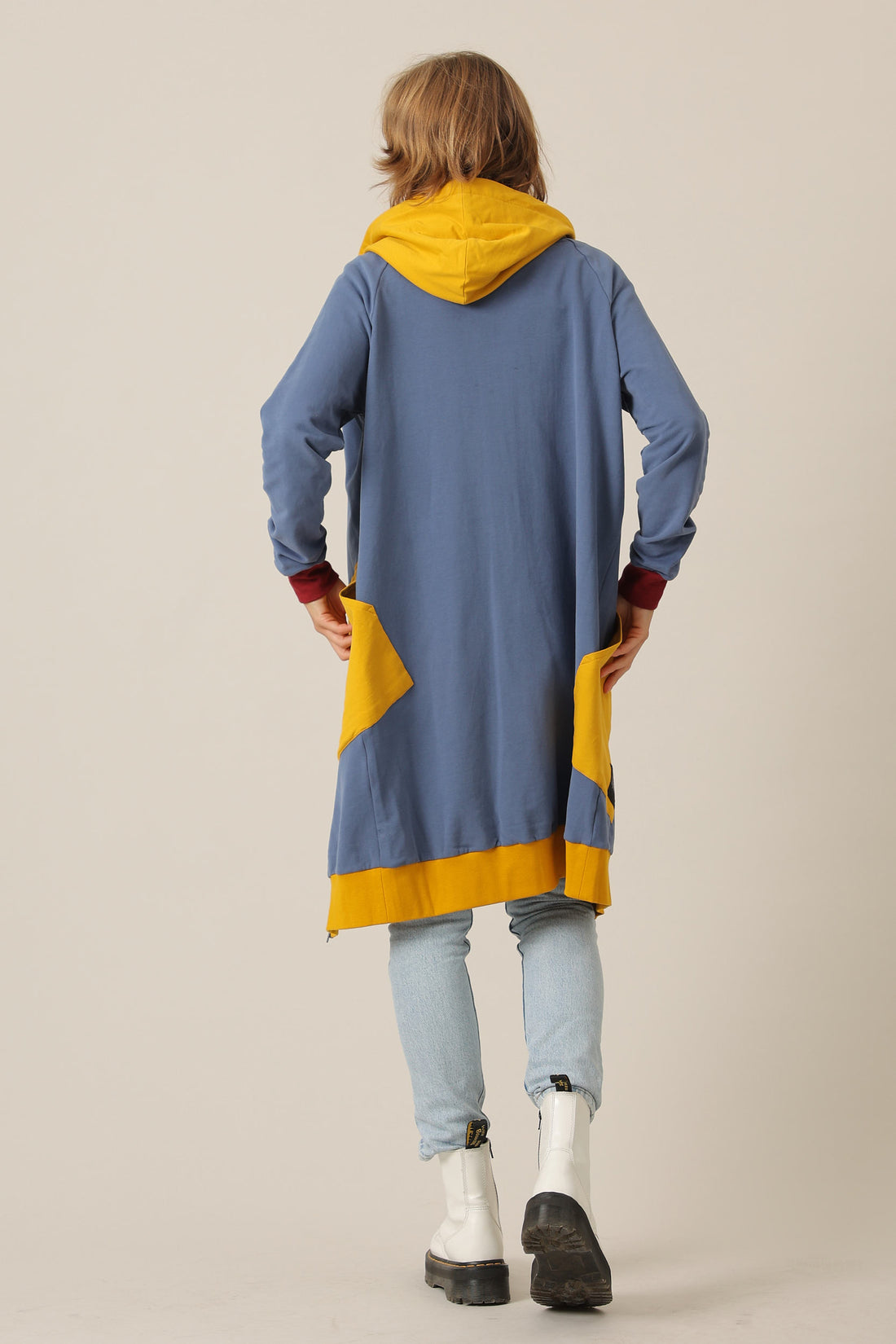 BRICKIE BLUES - ZIP ORGANIC HOODIE
