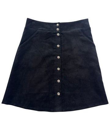 AGNES SKIRT - BLACK VELVET